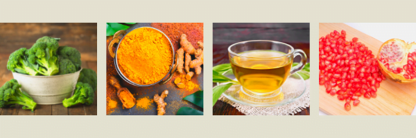 image of the four cancer fighting foods
