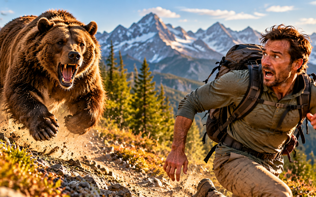 running from bear